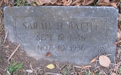 Sarah Herrin “Sallie” <I>Salter</I> Battle 