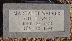 Margaret Boone <I>Walker</I> Gilliland 