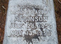Sarah Hardee <I>Scarlett</I> Atkinson 