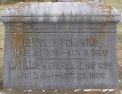 Matilda S. <I>McFarland</I> Tompkins 