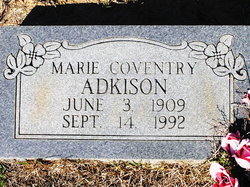 Marie <I>Conventry</I> Adkison 