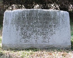 Mary Louisa <I>Anderson</I> Wood 
