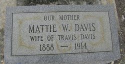 Martha J. “Mattie” <I>Williams</I> Davis 