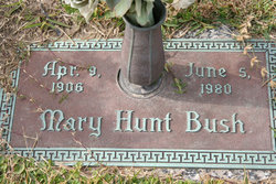 Mary <I>Hunt</I> Plummer - Bush 