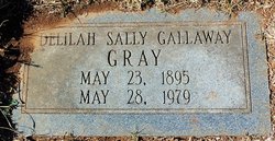 Delilah Sally <I>Gallaway</I> Gray 
