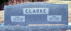 Effie C <I>Perkins</I> Clarke 