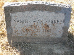 Nannie Mae <I>Meek</I> Barker 