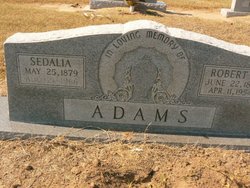 Sedalia Armintha <I>Combs</I> Adams 