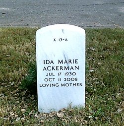 Ida Marie <I>Chenoweth</I> Ackerman 