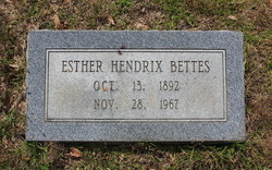 Esther “Essie” <I>Hendrix</I> Bettes 