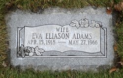 Eva <I>Eliason</I> Adams 