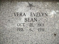 Vera Evelyn <I>Fitz</I> Bean 
