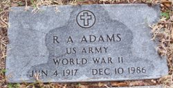 R A Adams 