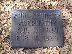 Annie <I>Burney</I> Abernathy 