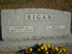 Mary E <I>Adkins</I> Rigan 