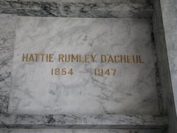 Hattie <I>Rumley</I> D'Acheul 