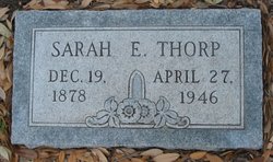 Sarah E <I>Conner</I> Thorp 