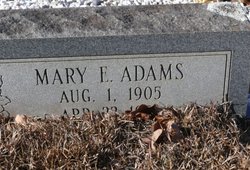 Mary E <I>Brewer</I> Adams 
