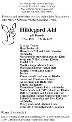 Hildegard <I>Bartsch</I> Ahl 