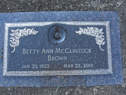 Betty Ann <I>McClintock</I> Brown 