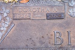 Dorotha Agnes <I>Smith</I> Bishop 