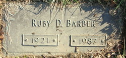 Ruby Della <I>Tolbert</I> Barber 
