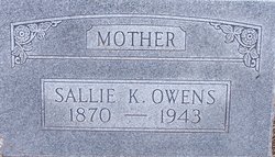 Sallie K <I>Raney</I> Owens 