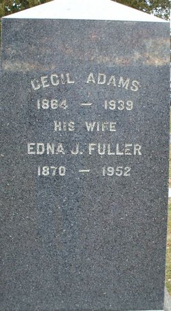 Edna J <I>Fuller</I> Adams 