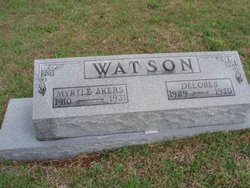 Myrtle <I>Akers</I> Watson 