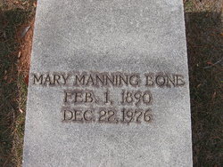 Mary Catherine “Mamie” <I>Manning</I> Bone 