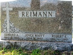 Joyce Lucille <I>Whitt</I> Reimann 
