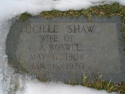 Grace Lucille <I>Shaw</I> Boswell 