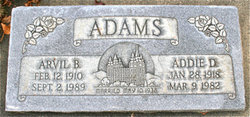 Addie <I>Davies</I> Adams 