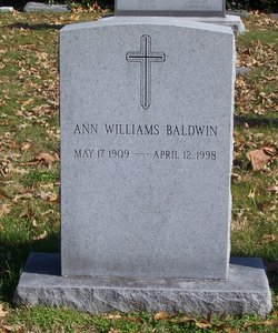 Ann Elizabeth <I>Williams</I> Baldwin 