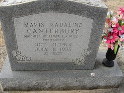 Mavis Madaline Canterbury 