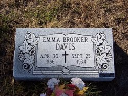Emma Vernell <I>Brooker</I> Davis 