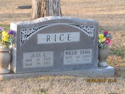 Willie Erma <I>Shafer</I> Rice 