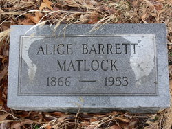 Alice Barrett Matlock 
