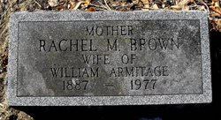 Rachel M <I>Brown</I> Armitage 
