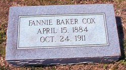 Fannie <I>Baker</I> Cox 