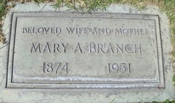 Mary Alice <I>Parker</I> Branch 