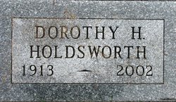 Dorothy H <I>McMurray</I> Holdsworth 