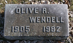 Olive <I>Rodgers</I> Wendell 