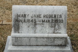 Mary Jane <I>Ford</I> Roberts 
