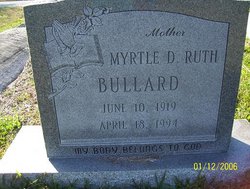 Myrtle D Ruth Bullard 