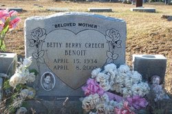 Betty Jean <I>Berry</I> Creech Benoit 