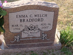 Emma Clydell <I>Welch</I> Bradford 