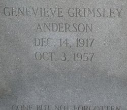 Genevieve <I>Grimsley</I> Anderson 