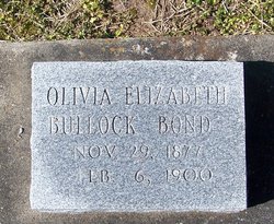 Olivia Elizabeth <I>Bullock</I> Bond 