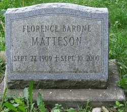 Florence Elizabeth <I>Barone</I> Matteson 